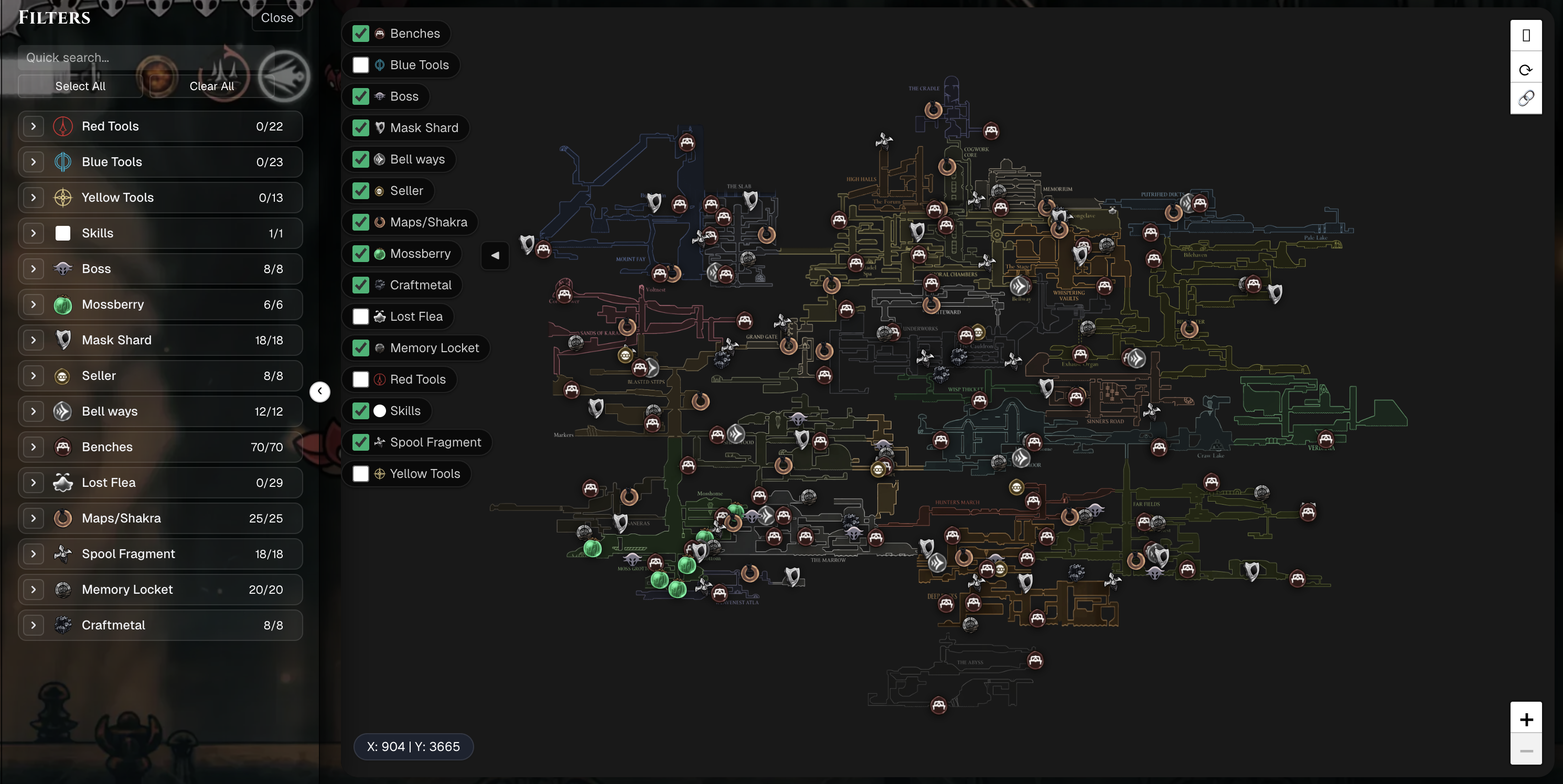 SilksongMap.co Silksong Map